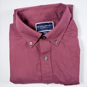 Charles Tyrwhitt Mens Medium Classic Fit Long Sleeve Oxford Button Down Shirt